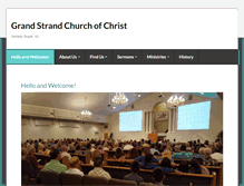 Tablet Screenshot of grandstrandchurchofchrist.com